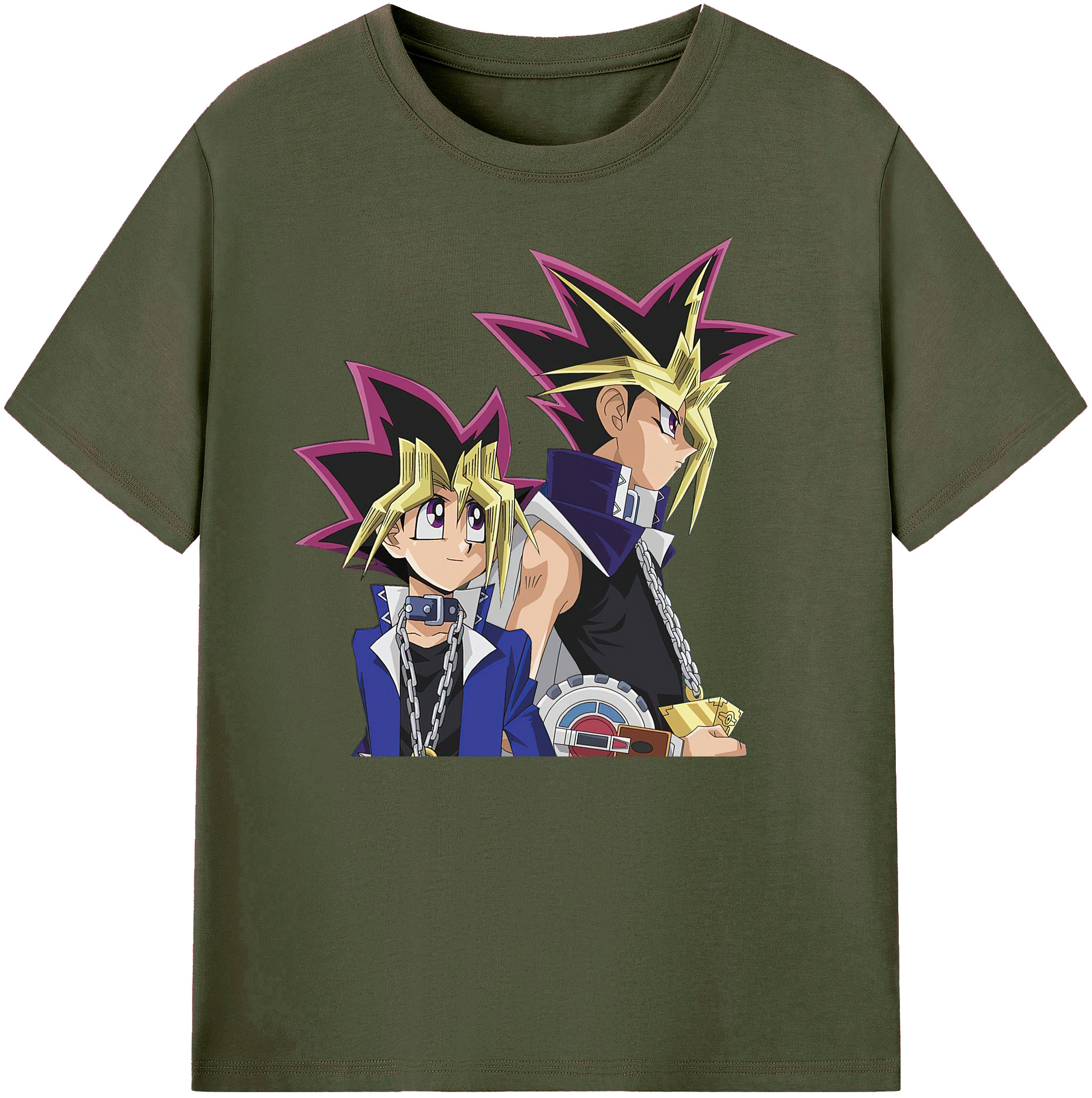（画像用） 遊☆戯☆王 Yu-Gi-Oh! 綿100％ メンズ半袖Tシャツ｜肌触りやわらか＆通気性